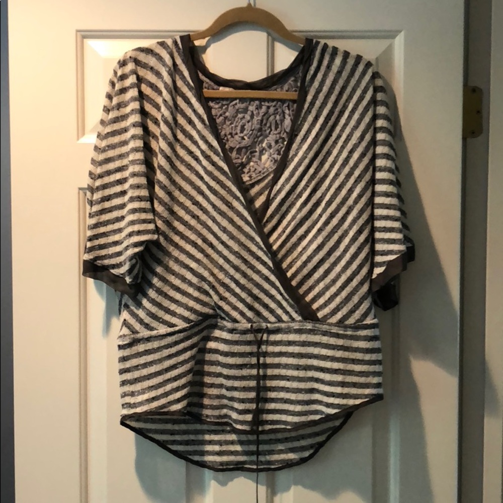 "Language" knit top, size small